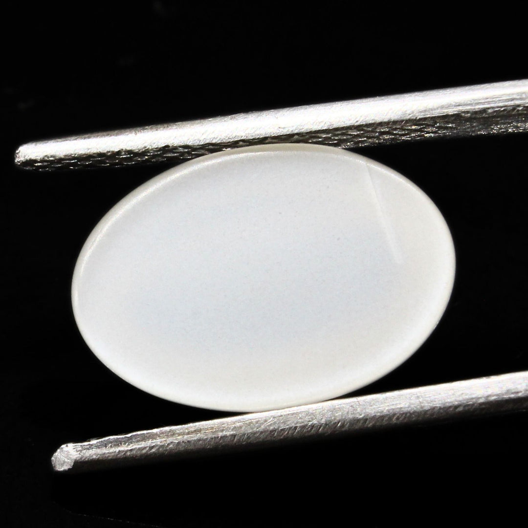 4.3Ct Natural Cloudy white Moonstone Oval Rashi Gemstone