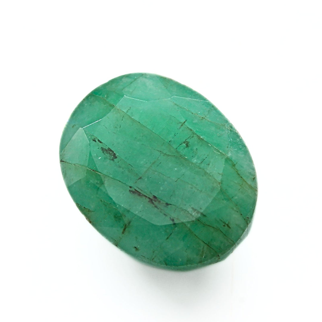 6.3Ct Natural Green Emerald (Panna) Oval Cut Gemstone