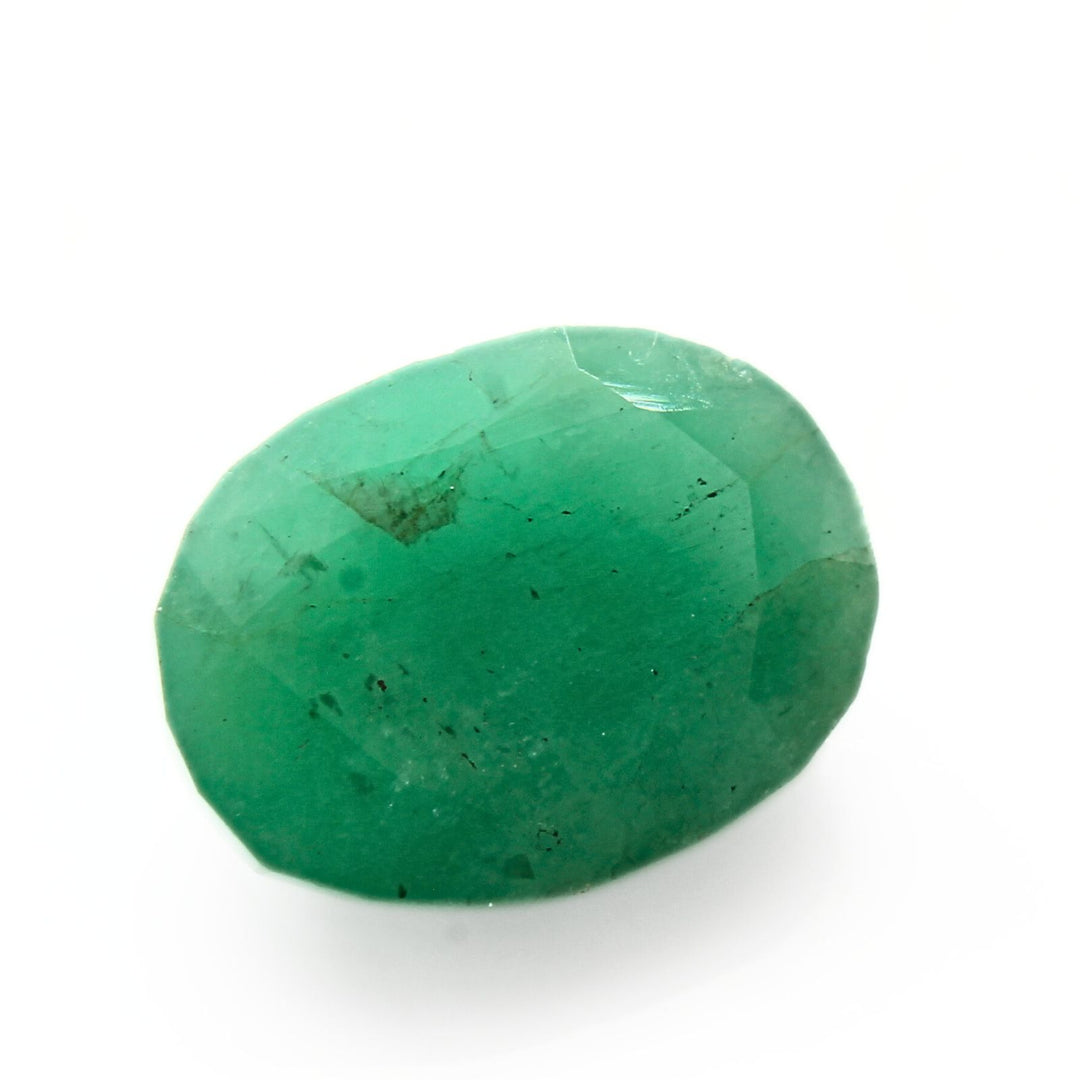 2.7Ct Natural Green Emerald (Panna) Oval Cut Gemstone