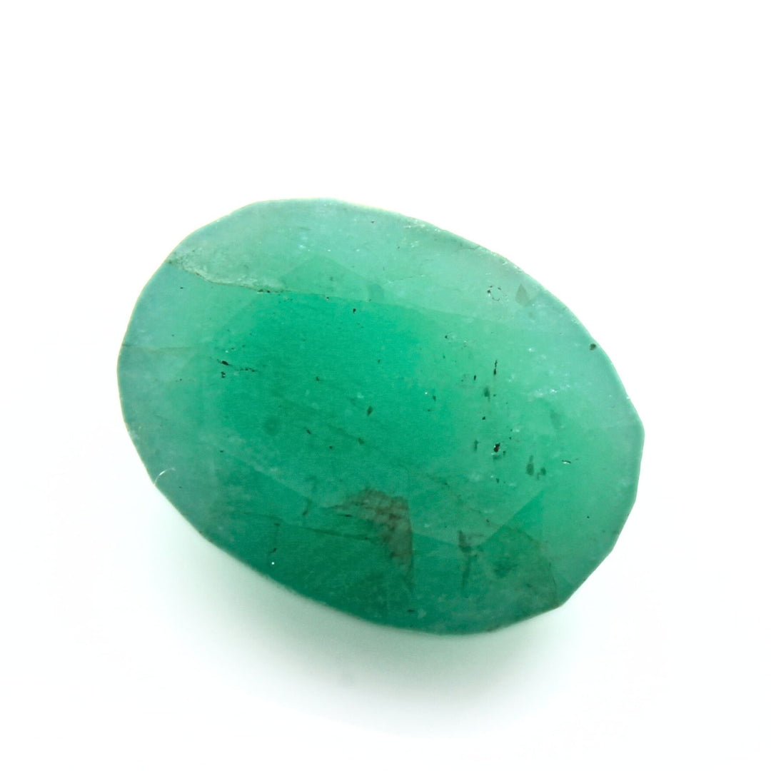 2.7Ct Natural Green Emerald (Panna) Oval Cut Gemstone