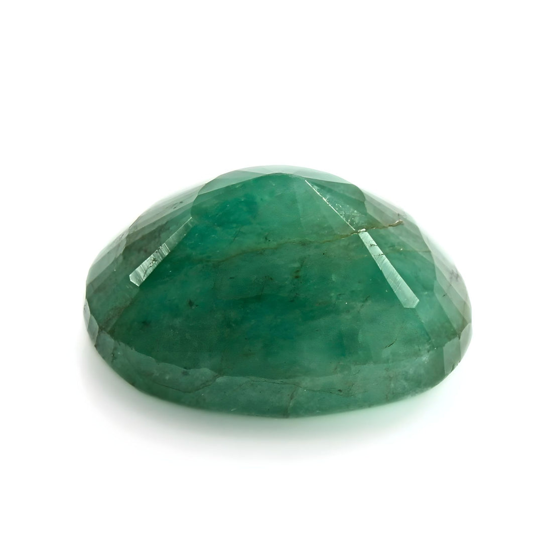 4.7Ct Natural Green Emerald (Panna) Oval Cut Gemstone