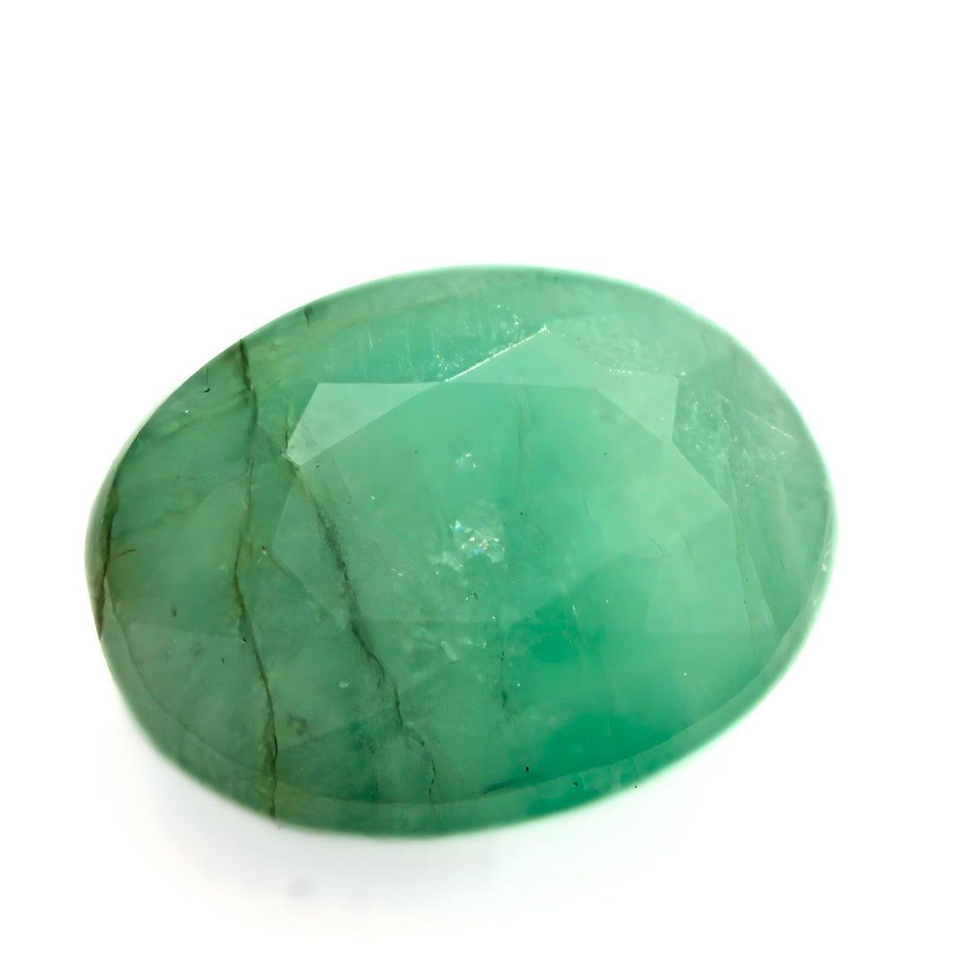 3.7Ct Natural Green Emerald (Panna) Oval Cut Gemstone