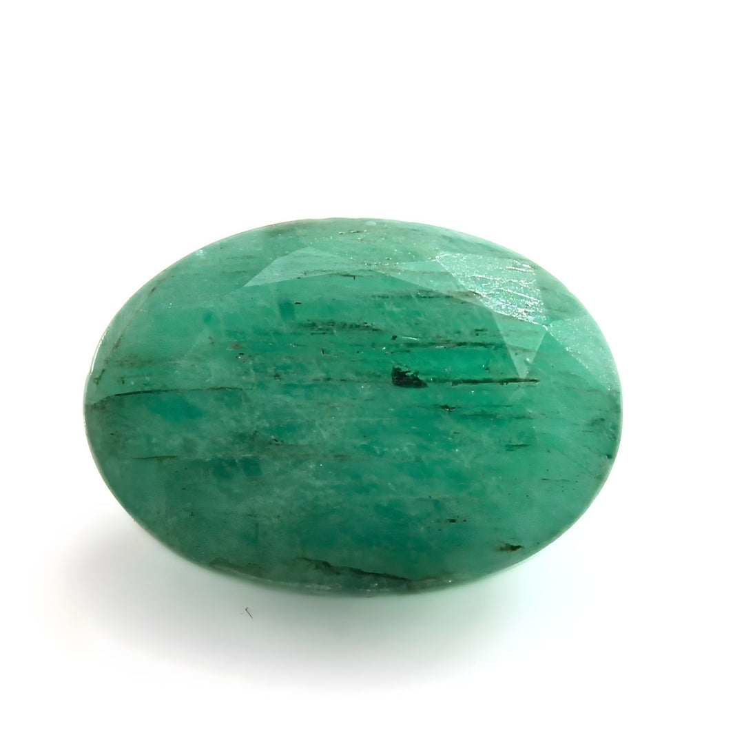 4.2Ct Natural Green Emerald (Panna) Oval Cut Gemstone