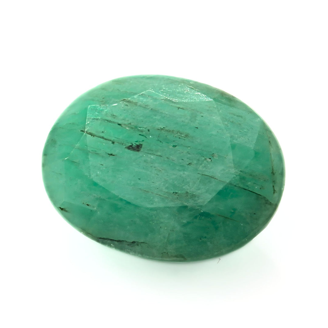 4.2Ct Natural Green Emerald (Panna) Oval Cut Gemstone