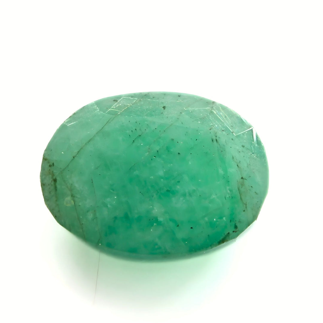 3.2Ct Natural Green Emerald (Panna) Oval Cut Gemstone