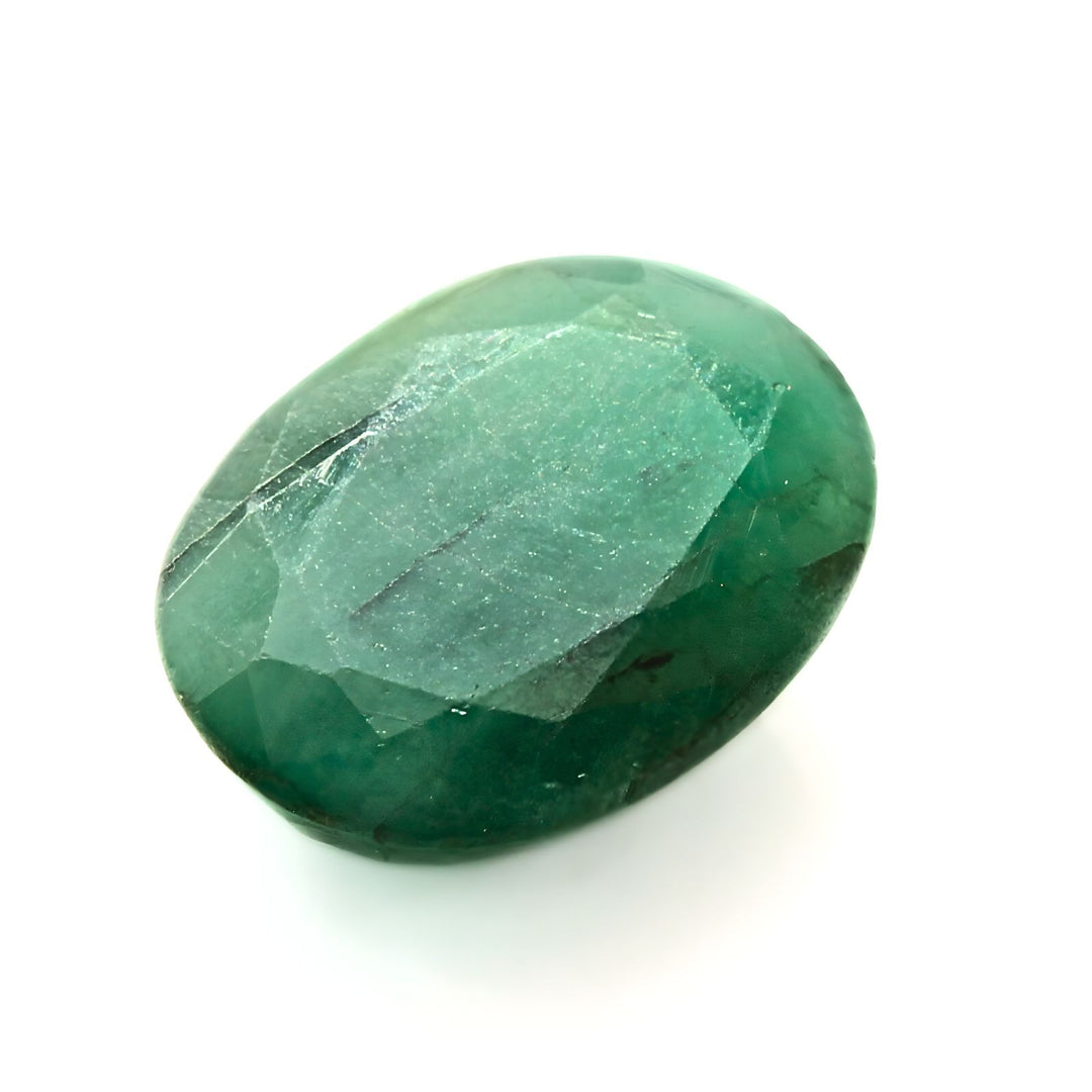 3.7Ct Natural Green Emerald (Panna) Oval Cut Gemstone