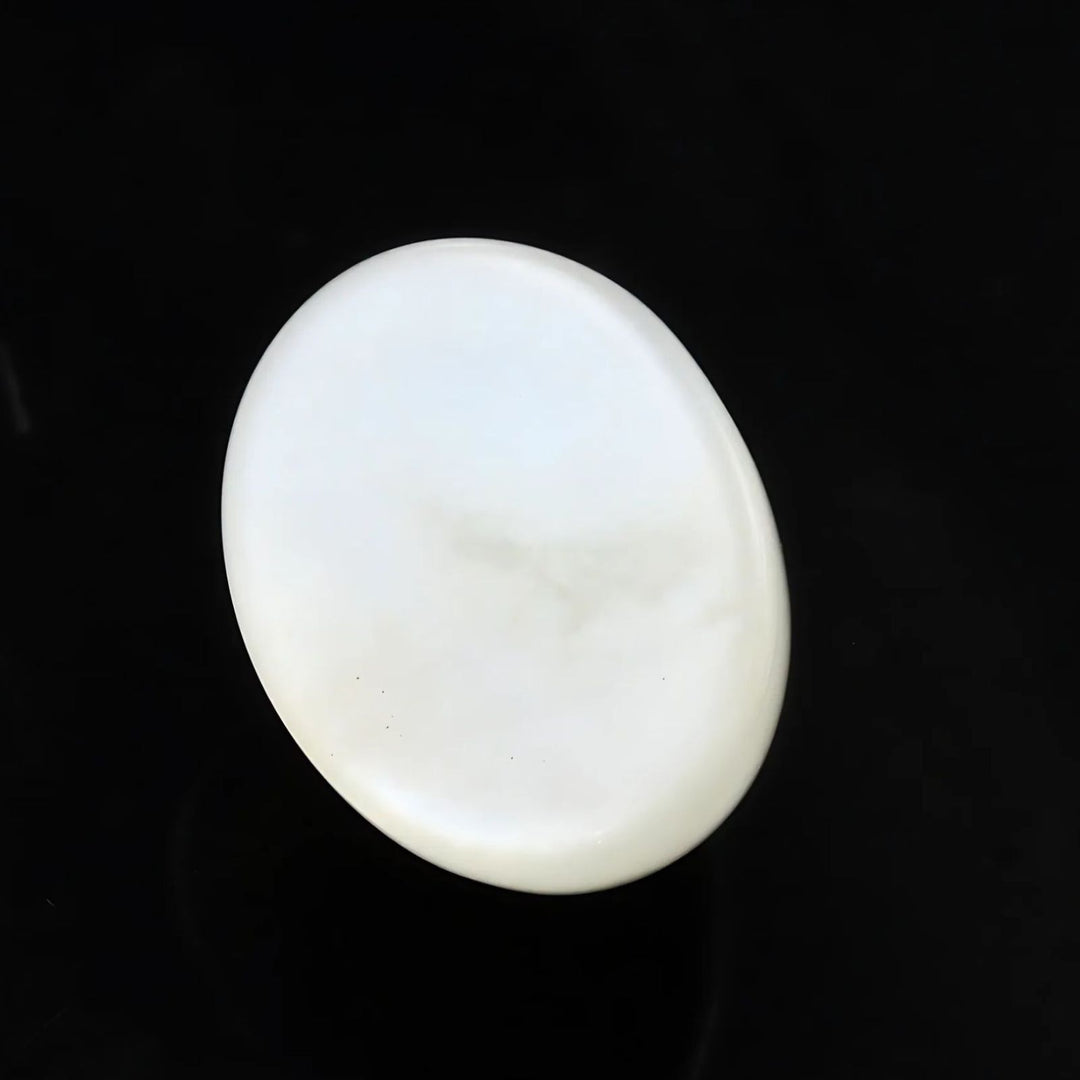 5.7Ct Natural Cloudy white Moonstone Oval Rashi Gemstone
