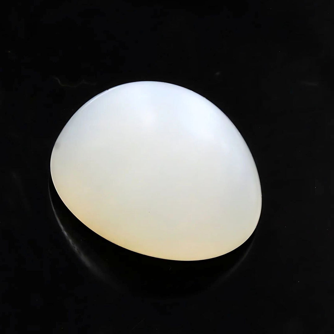 5.7Ct Natural Cloudy white Moonstone Oval Rashi Gemstone