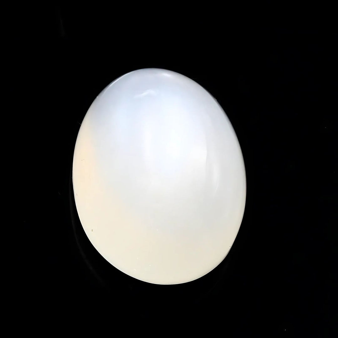 4.5Ct Natural Cloudy white Moonstone Oval Rashi Gemstone for Moon