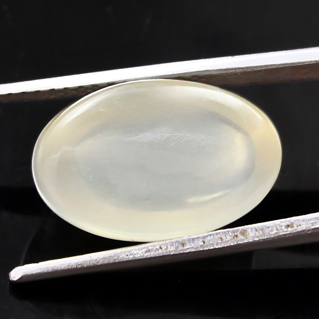 13.1Ct Natural Moonstone Oval Rashi Gemstone for Moon