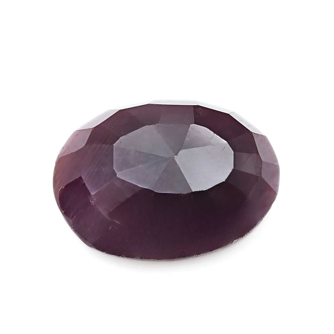 8.5Ct Natural Purplish Red Ruby (Manik) Oval Faceted Gemstone