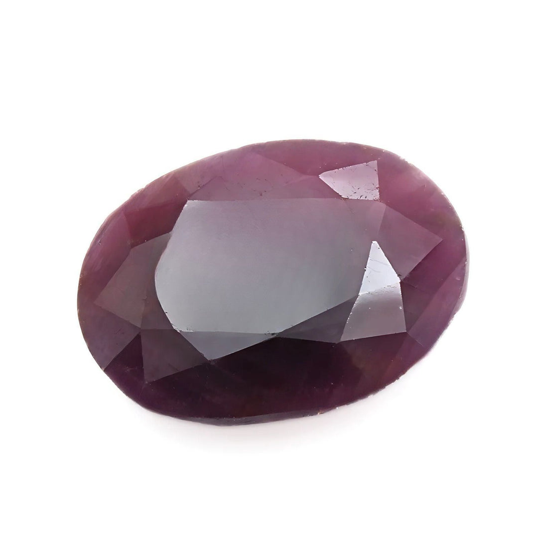 8.5Ct Natural Purplish Red Ruby (Manik) Oval Faceted Gemstone