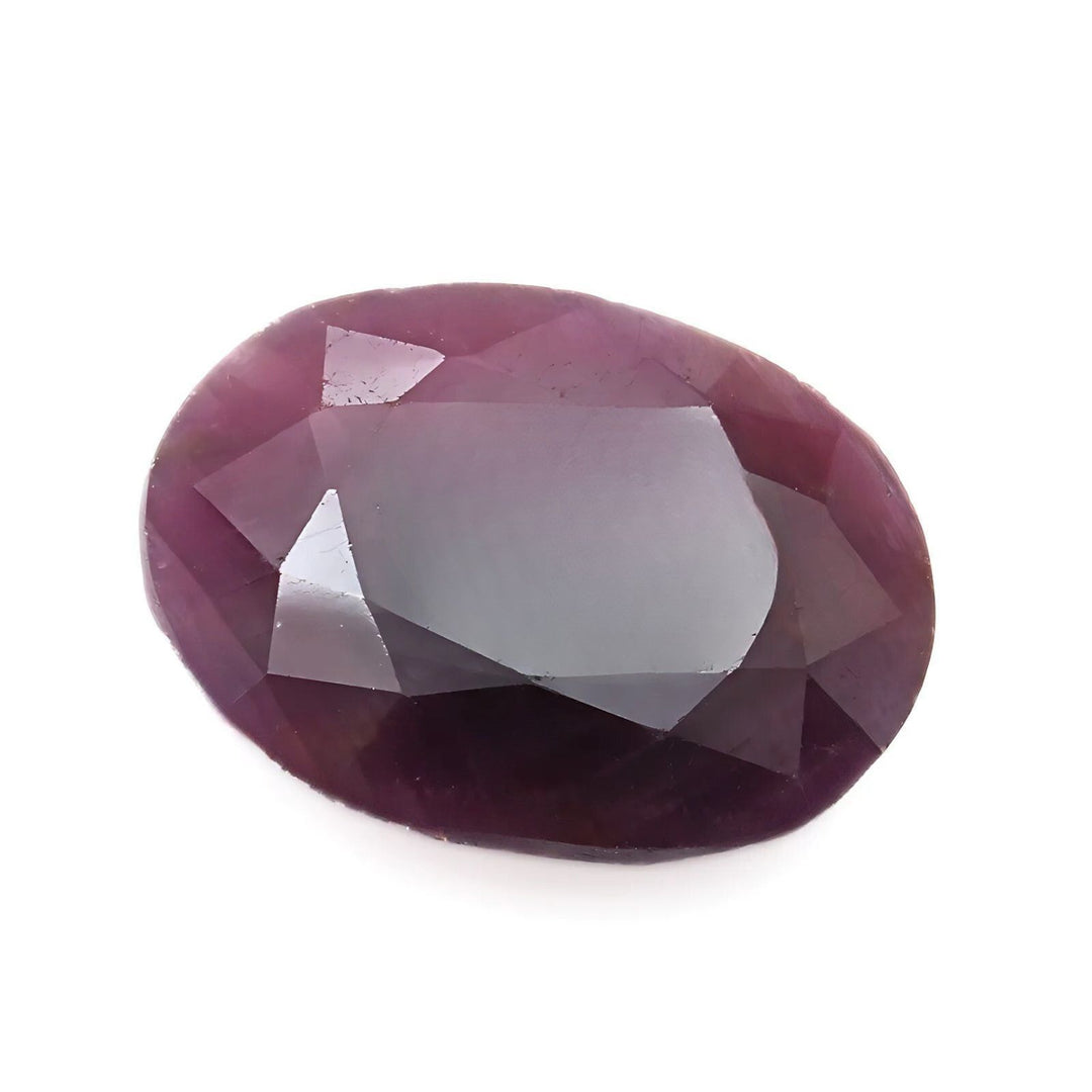 8.5Ct Natural Purplish Red Ruby (Manik) Oval Faceted Gemstone