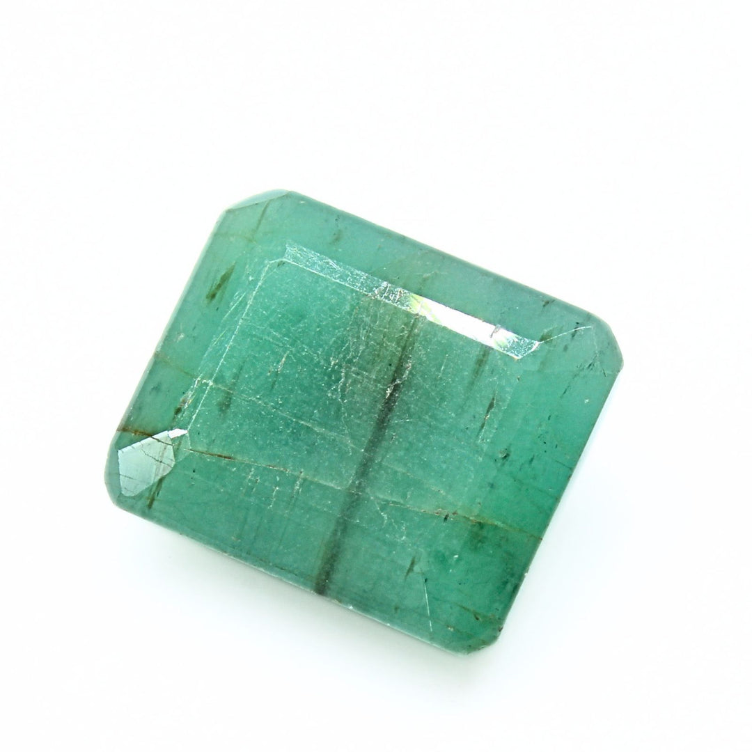 2.9Ct Natural Green Emerald Rectangle (Panna) Rectangle Cut Gemstone