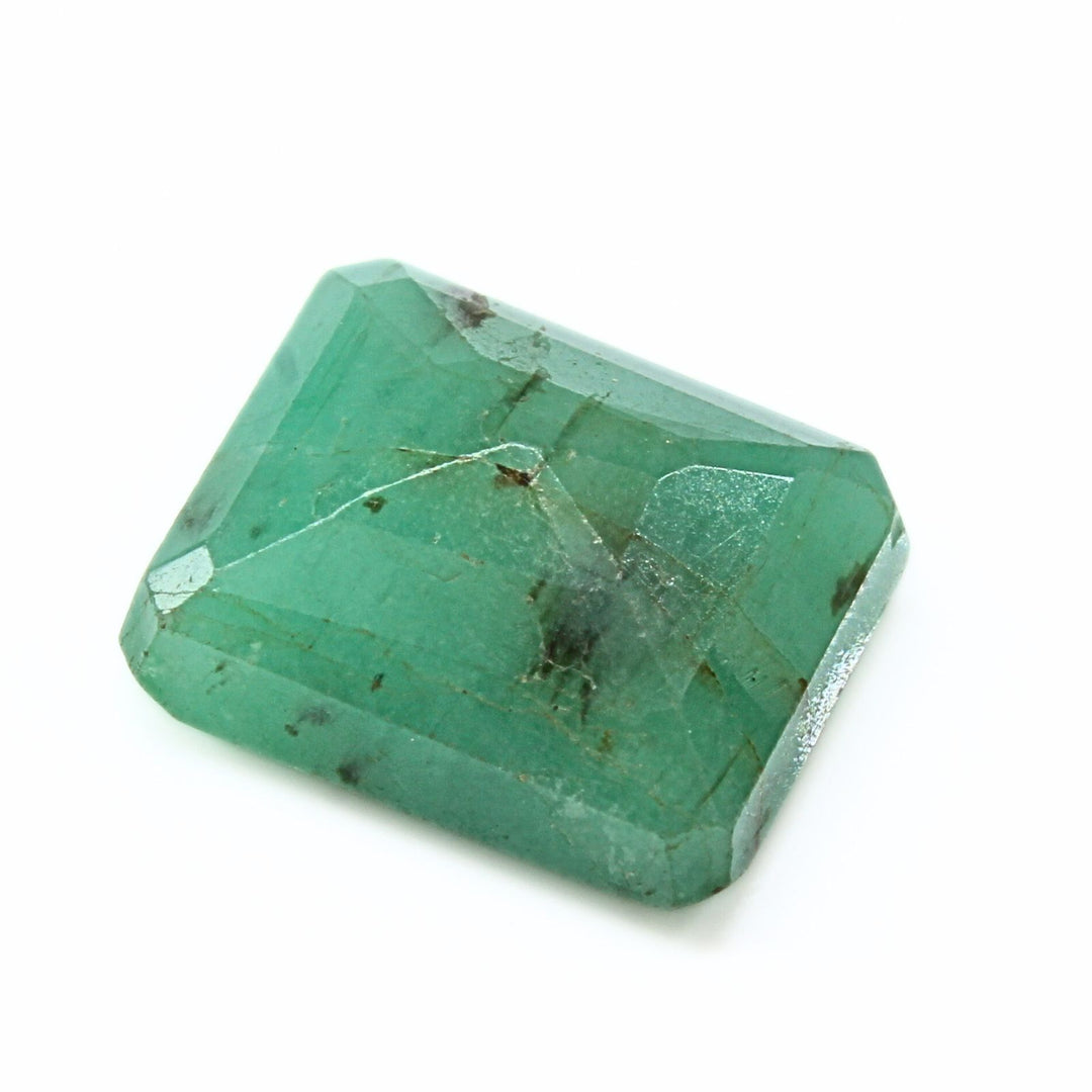 2.9Ct Natural Green Emerald Rectangle (Panna) Rectangle Cut Gemstone