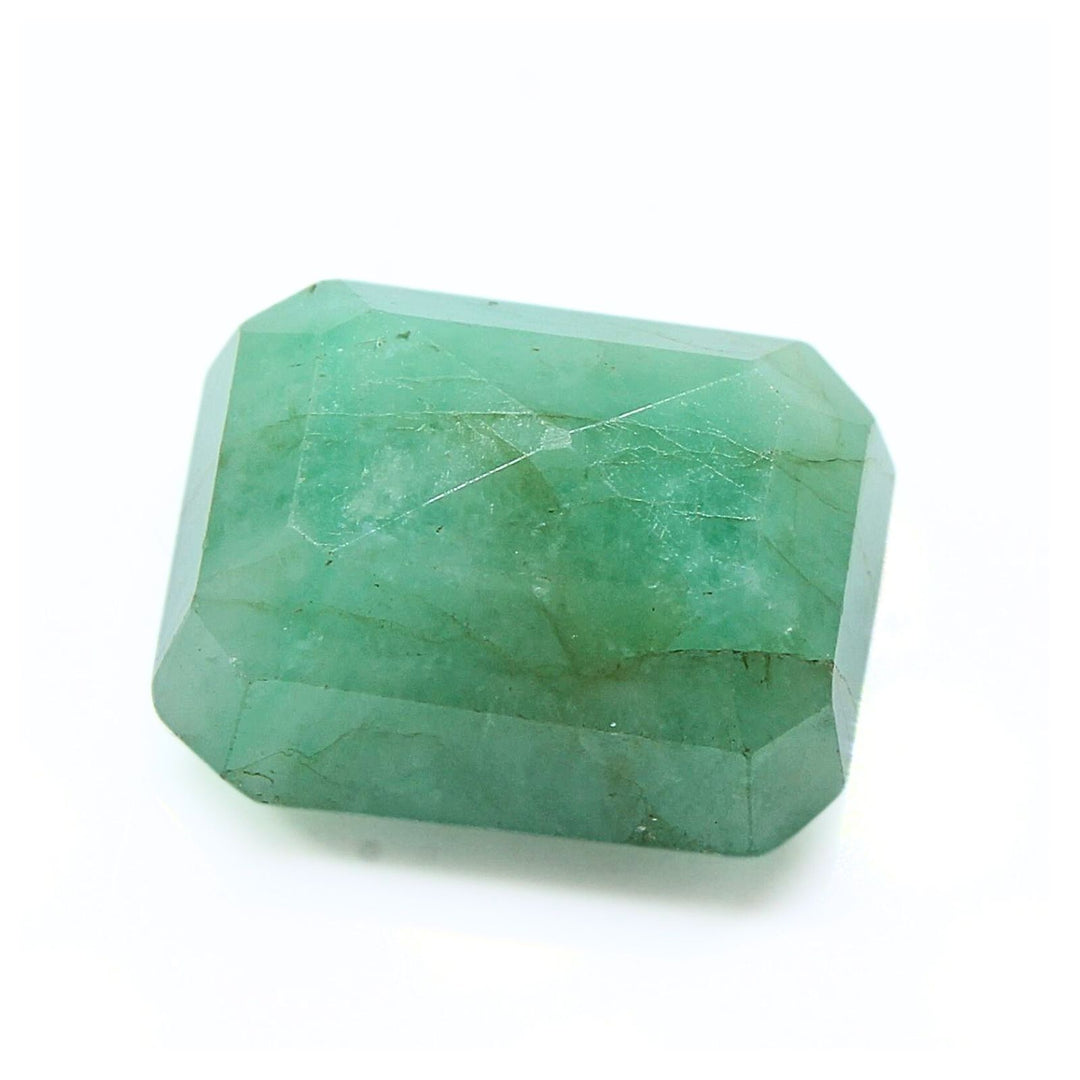 3.8Ct Natural Green Emerald (Panna) Rectangle Cut Gemstone