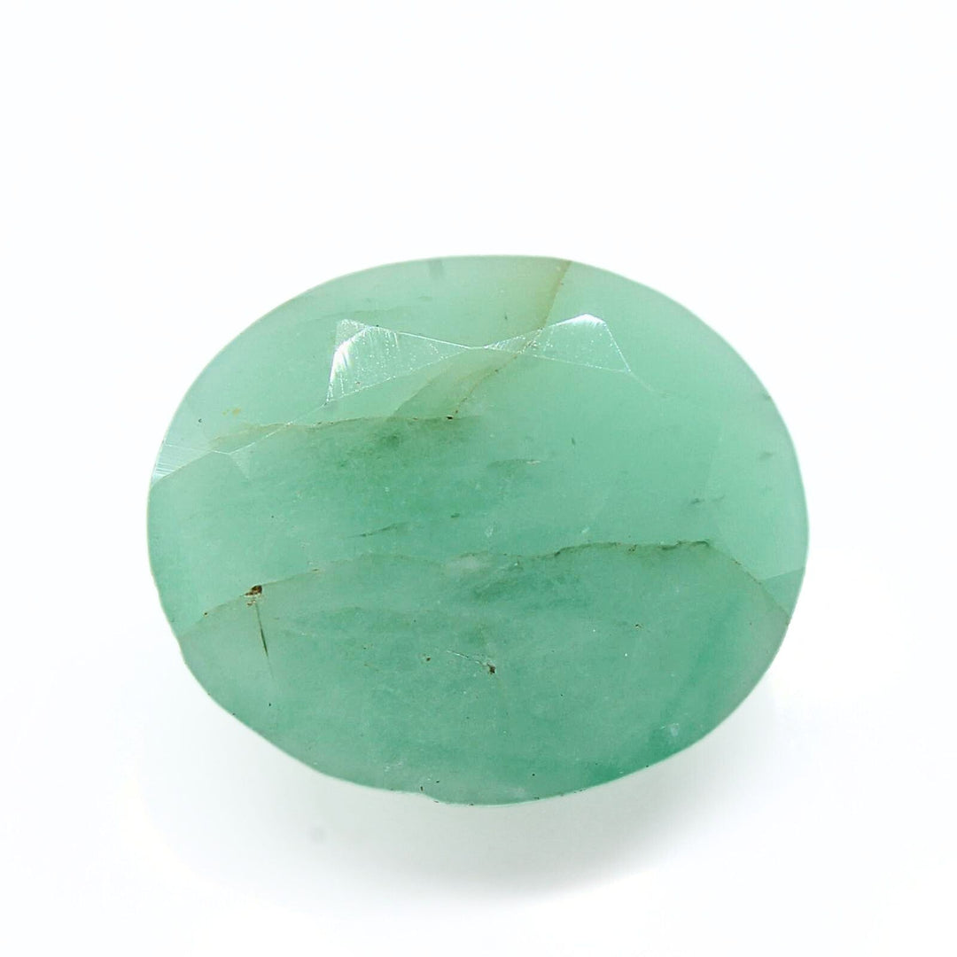 3.7Ct Natural Green Emerald (Panna) Oval Cut Gemstone