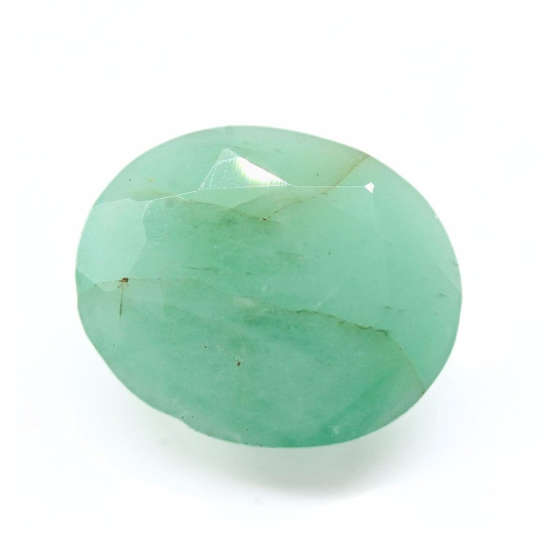 3.7Ct Natural Green Emerald (Panna) Oval Cut Gemstone