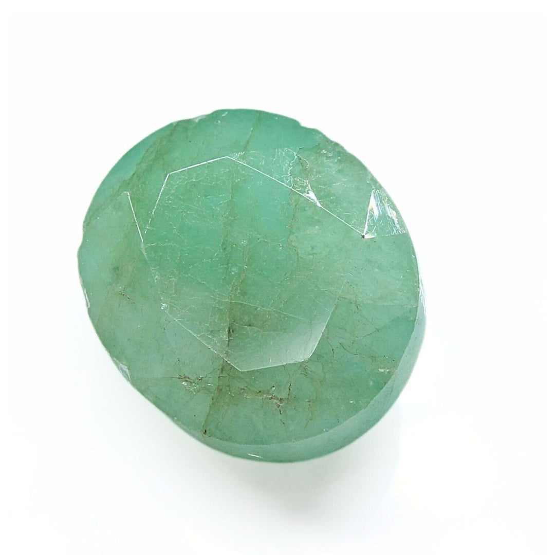 4.7Ct Natural Green Emerald (Panna) Oval Cut Gemstone