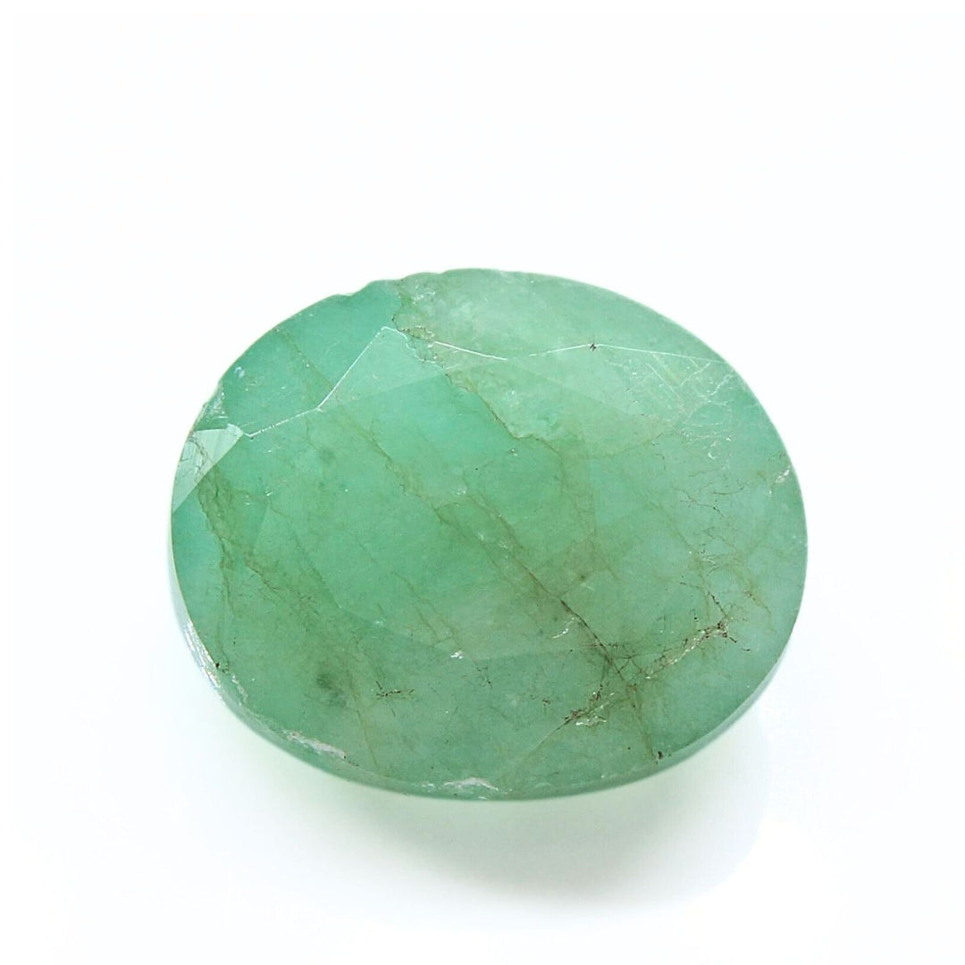 4.7Ct Natural Green Emerald (Panna) Oval Cut Gemstone