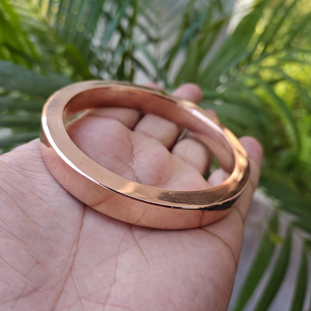 180-200 Grams Jointless casting heavy copper Kada for Men