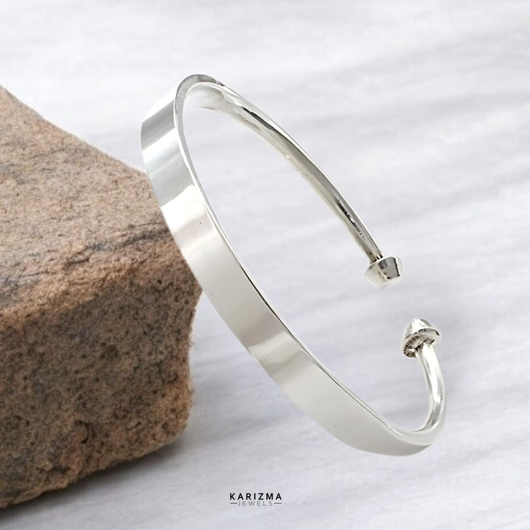 Stylish 925 Silver Bangle Bracelets