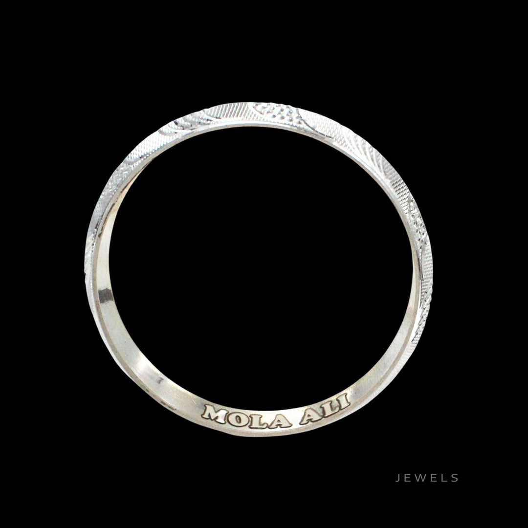 Real Sterling Silver Mola Ali Men's Bangle