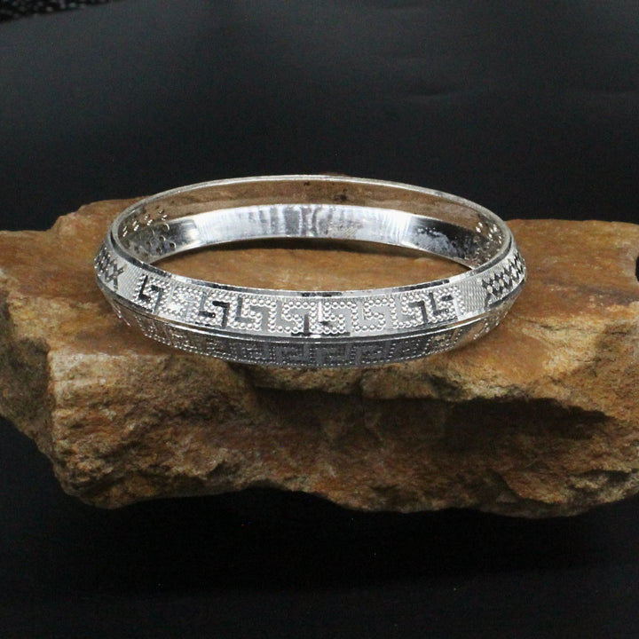 Elegant Real Silver Bangle Bracelet