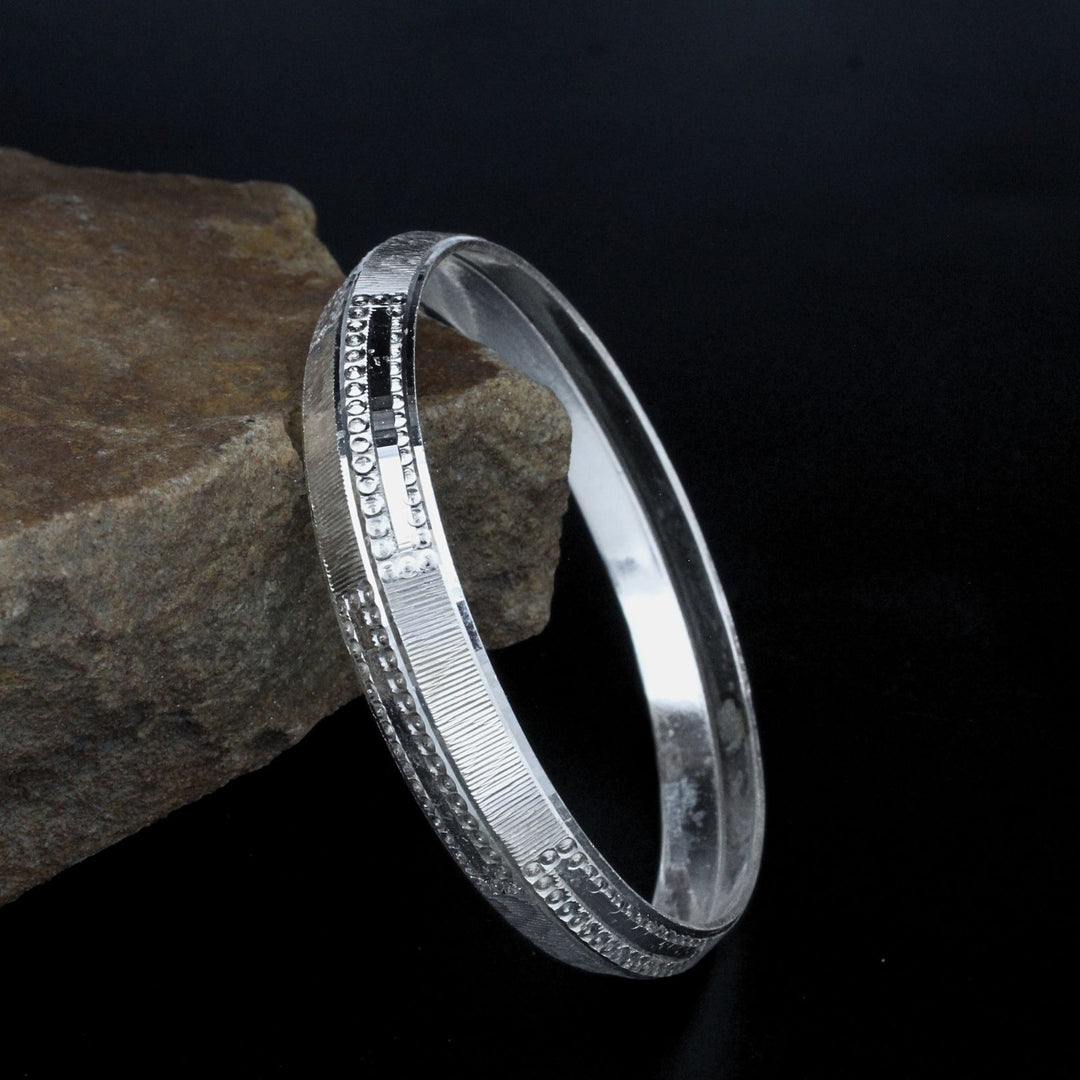 Real Silver Bangle Bracelet