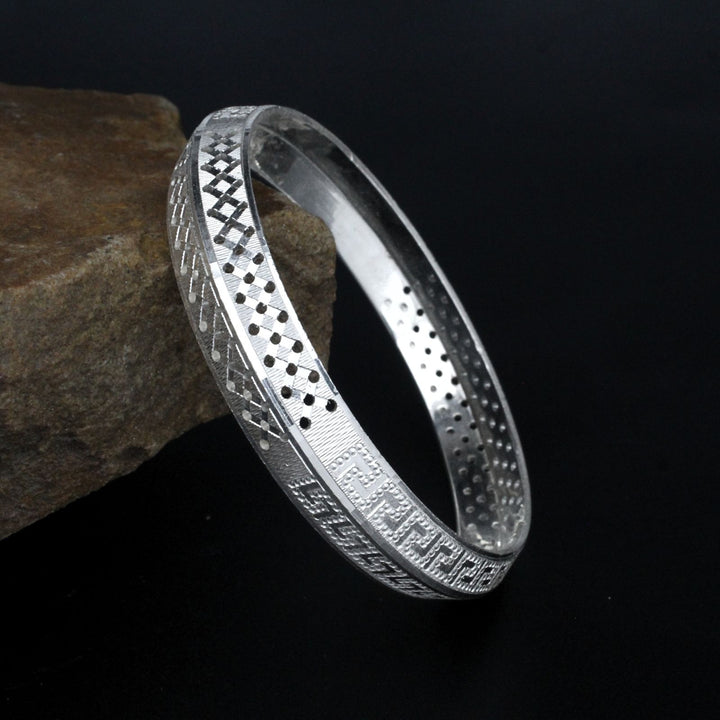 Excellent Modern Real Silver Bangle Bracelet