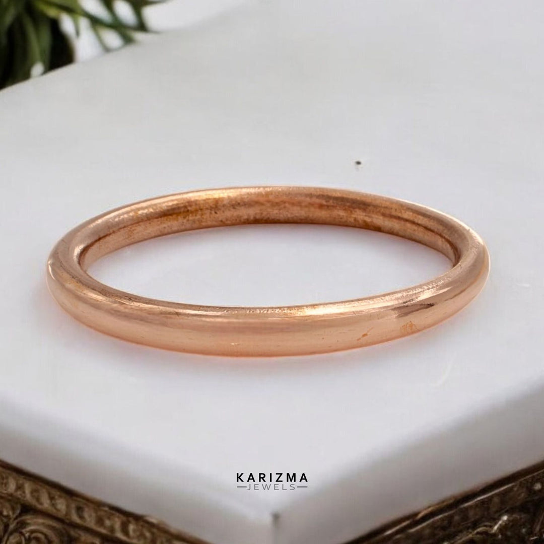 Jointless Heavy Copper Bangle kada for astrology