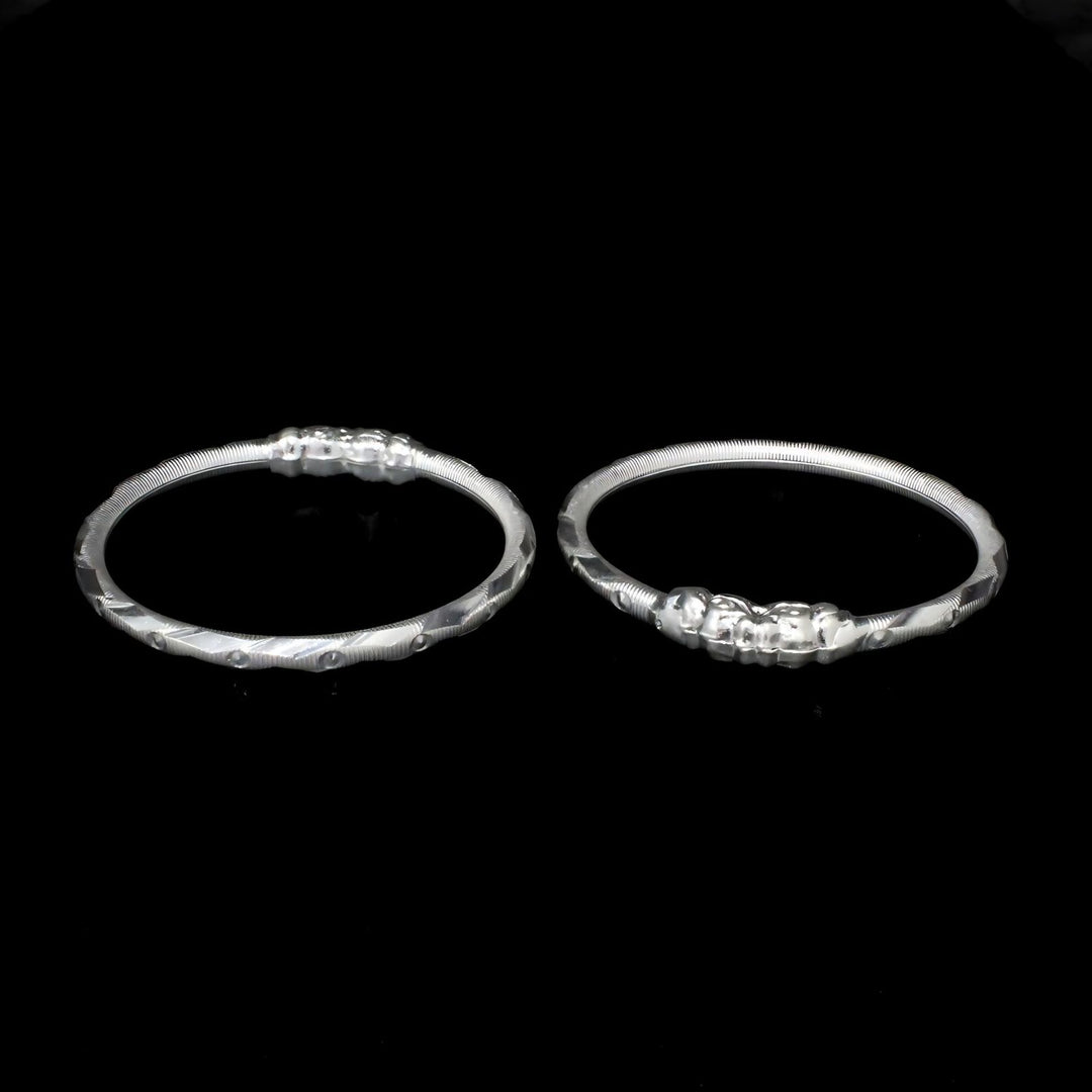 Real Sterling Silver new born baby Bangles Bracelet Pair - 4 CM