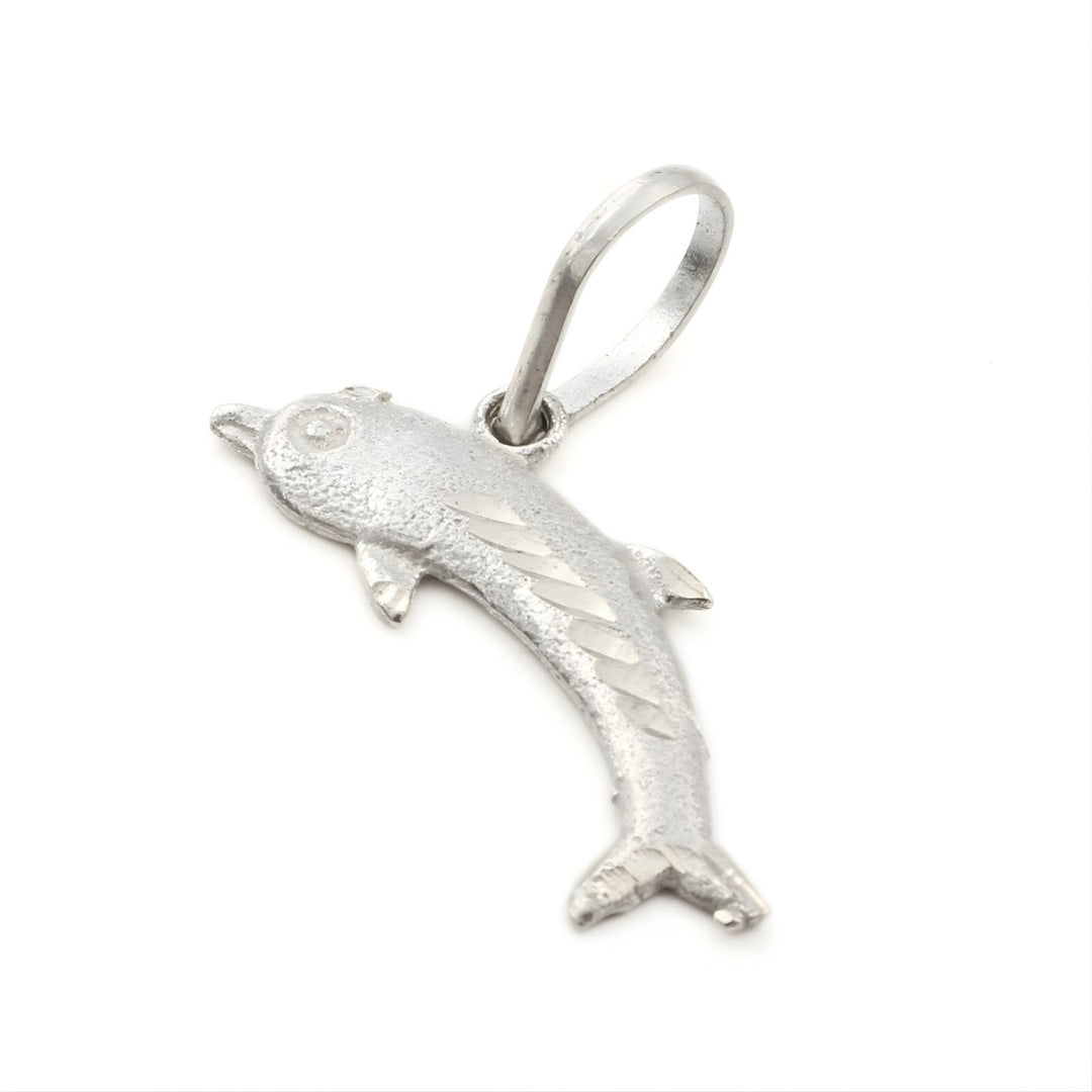 Real Sterling Silver Dolphin pendant