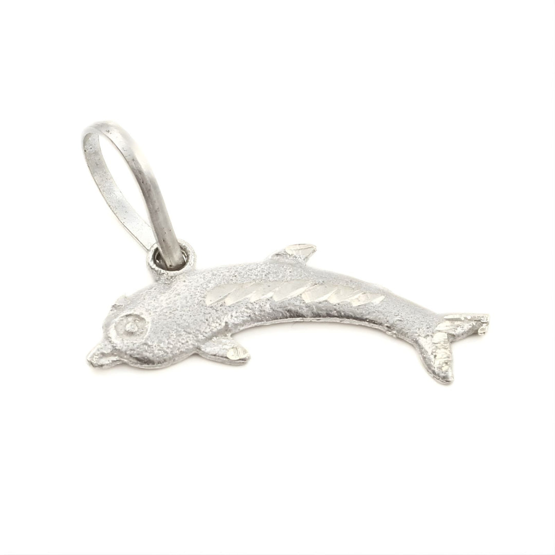 Real Sterling Silver Dolphin pendant