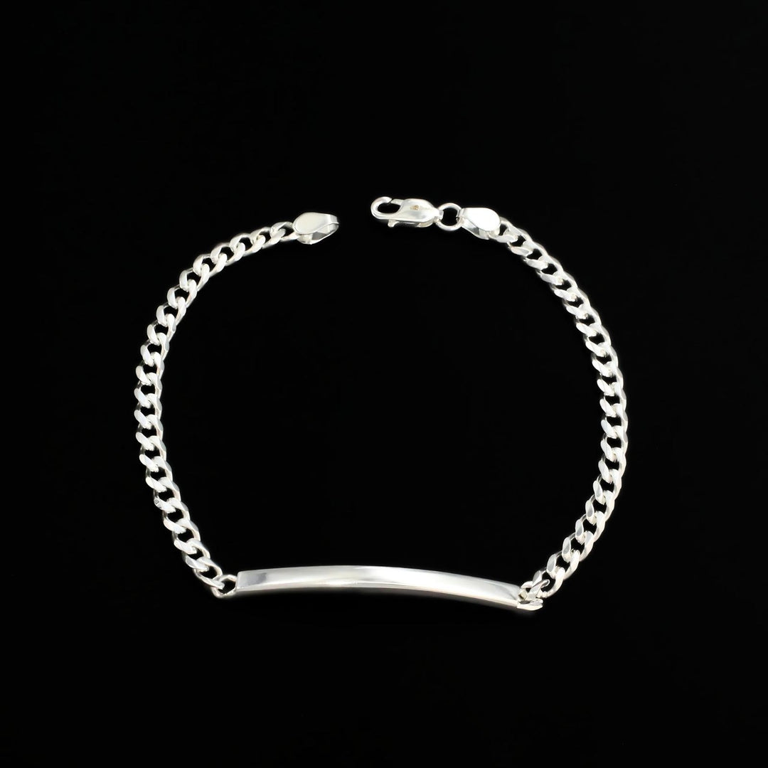 925 Sterling Silver Men's Thinnest Cuban Bracelet Man Jewelry 8.5"