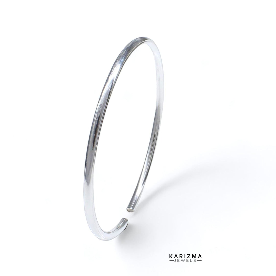 925 Sterling Silver cuff kada Unisex Bangle Bracelet