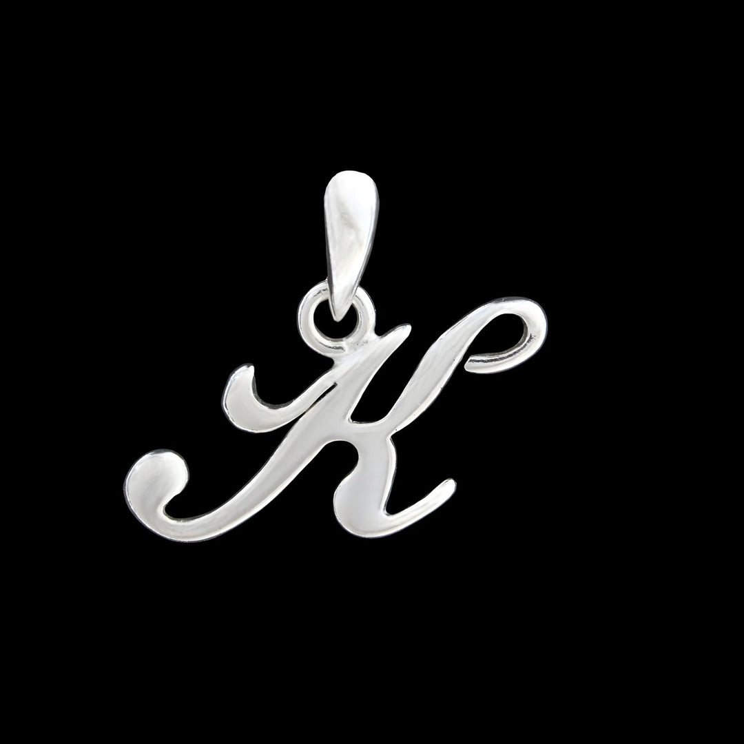 925 Real Sterling Silver Alphabet Letter Pendant - Select your Alphabet