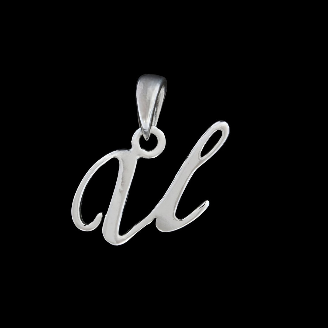 925 Real Sterling Silver Alphabet Letter Pendant - Select your Alphabet