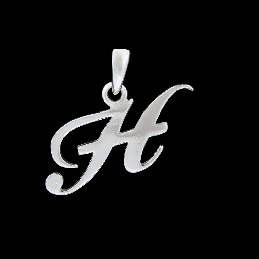 925 Real Sterling Silver Alphabet Letter Pendant - Select your Alphabet