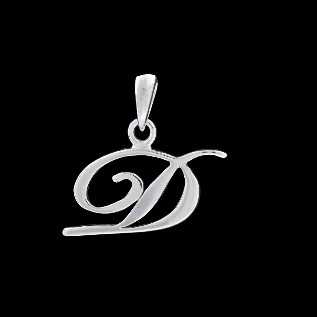 925 Real Sterling Silver Alphabet Letter Pendant - Select your Alphabet
