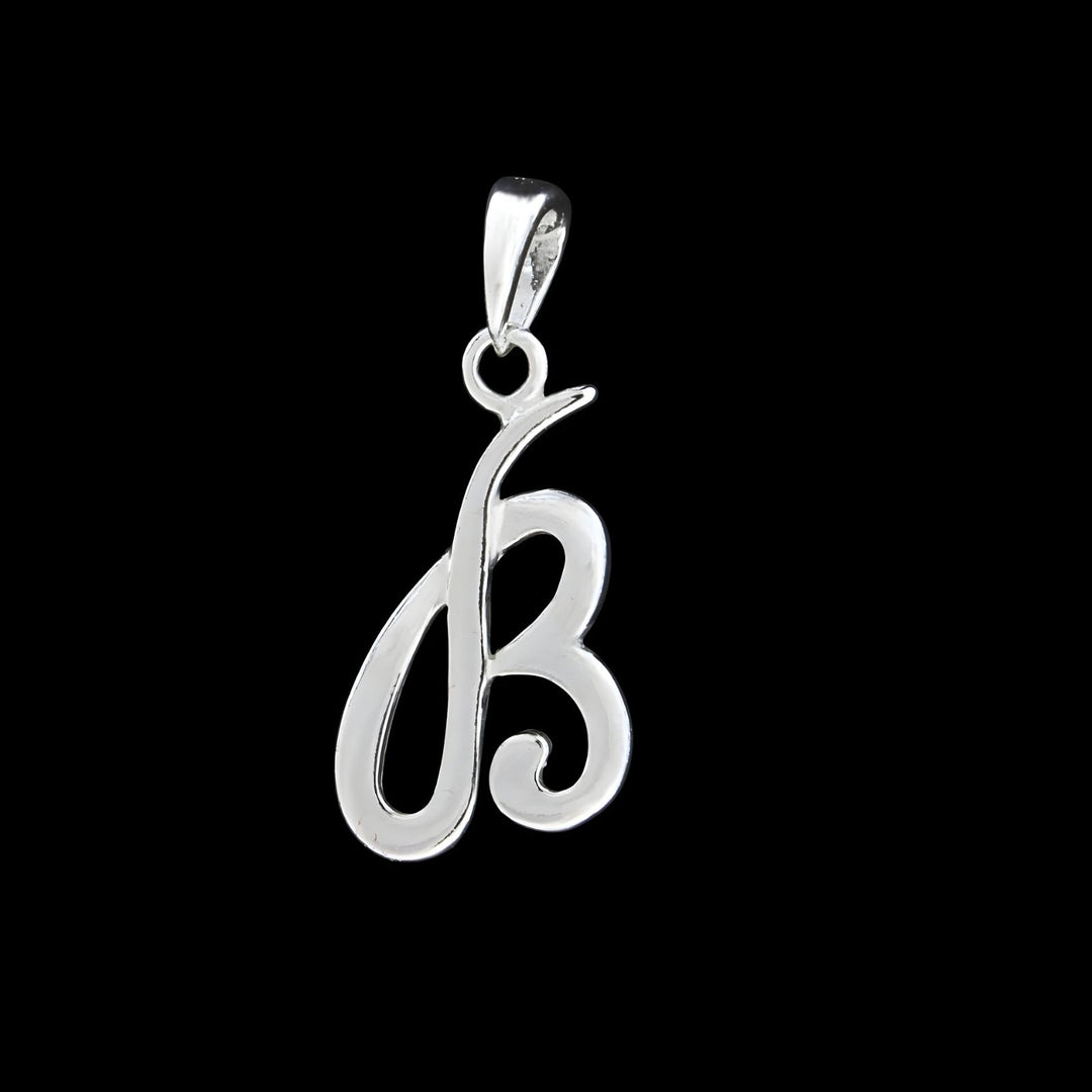 925 Real Sterling Silver Alphabet Letter Pendant - Select your Alphabet
