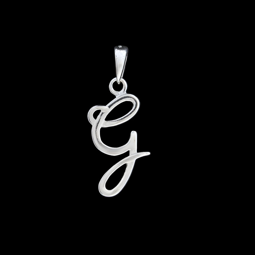 925 Real Sterling Silver Alphabet Letter Pendant - Select your Alphabet