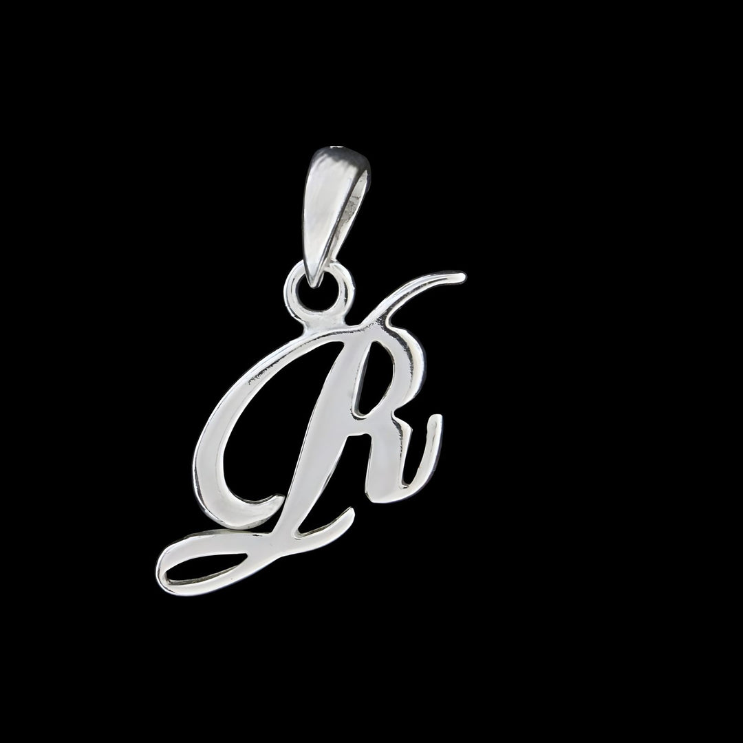925 Real Sterling Silver Alphabet Letter Pendant - Select your Alphabet