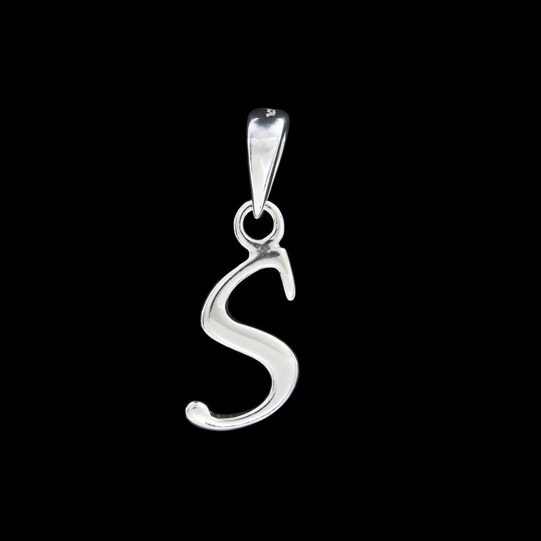 925 Real Sterling Silver Alphabet Letter Pendant - Select your Alphabet