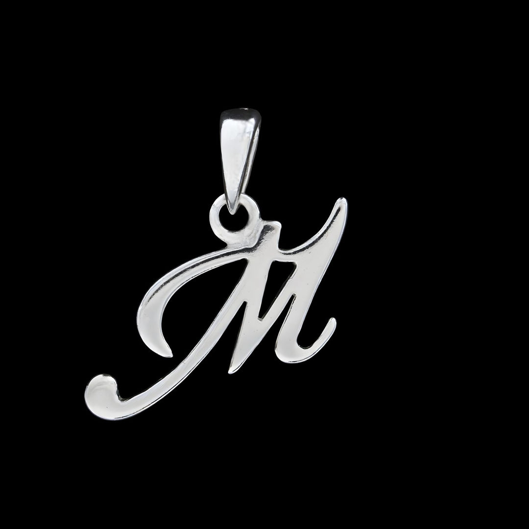 925 Real Sterling Silver Alphabet Letter Pendant - Select your Alphabet