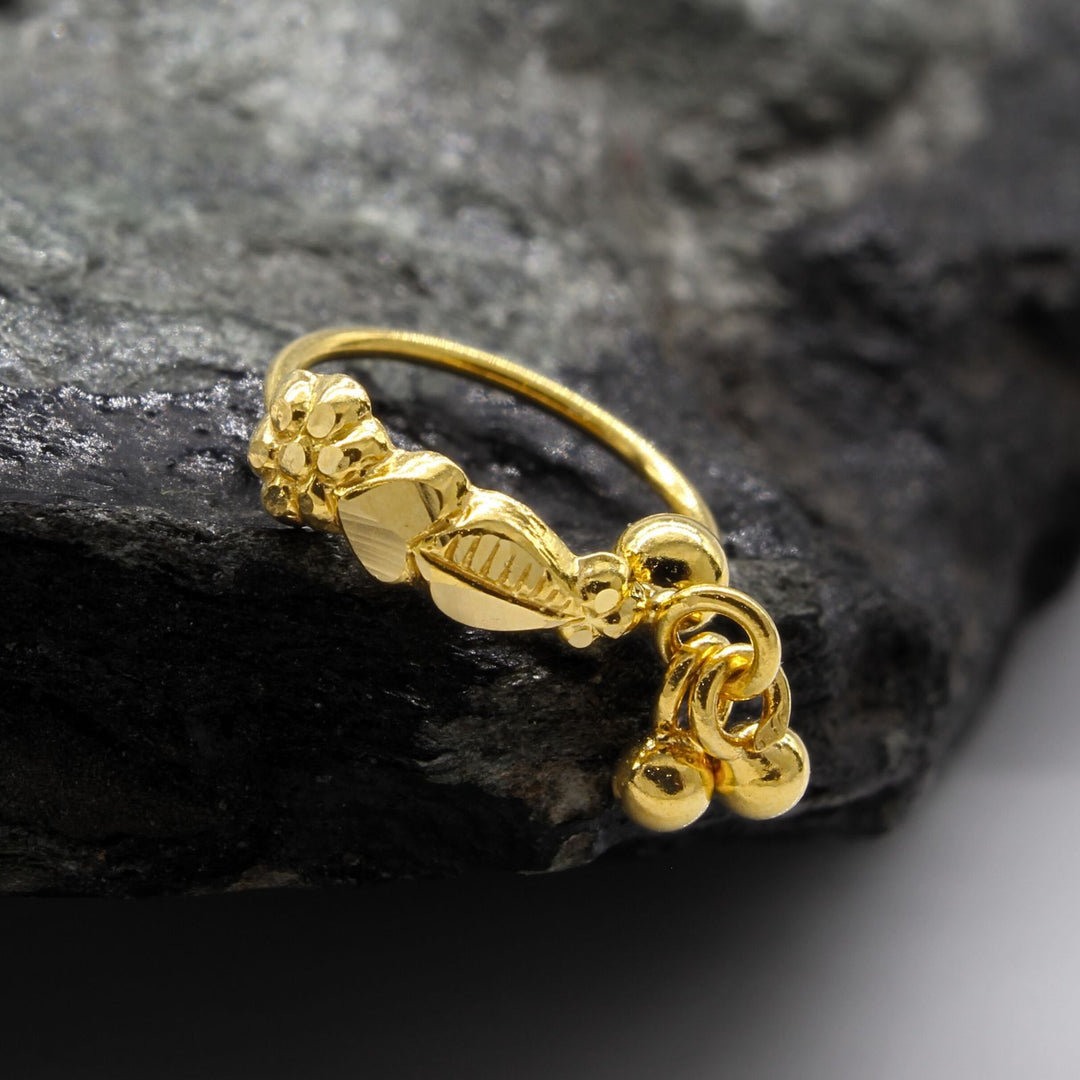 Handmade Real Gold Nose Ring 