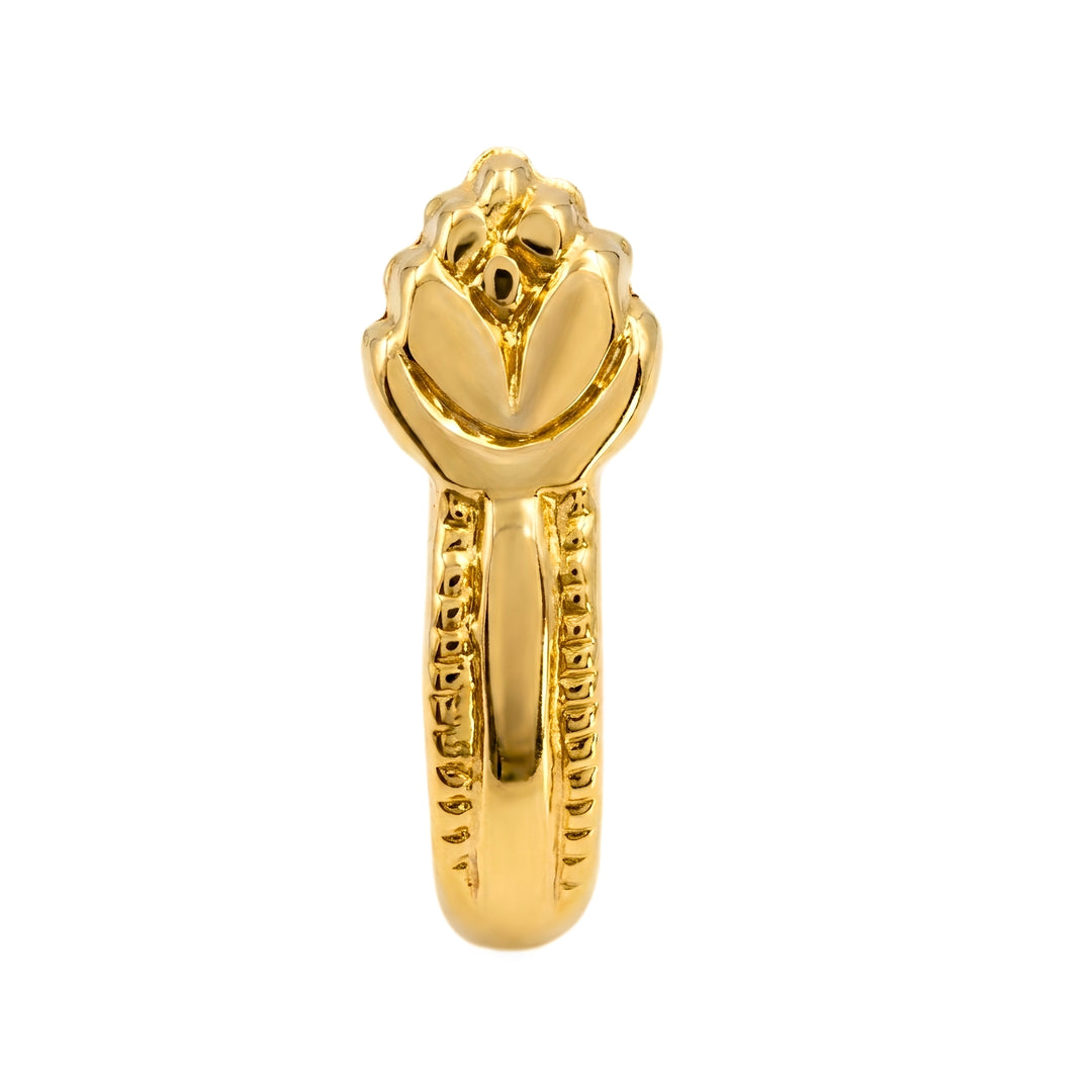 Elegant Vertical 18K Real Gold Nose Stud Push Pin