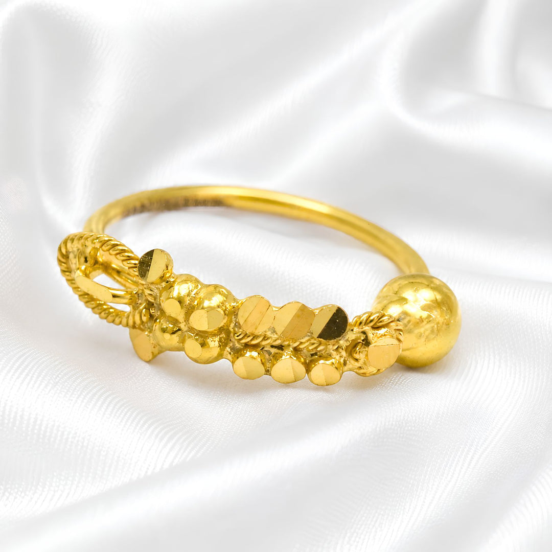 Exquisite 18K Real Gold Hoop-Style Nose Ring