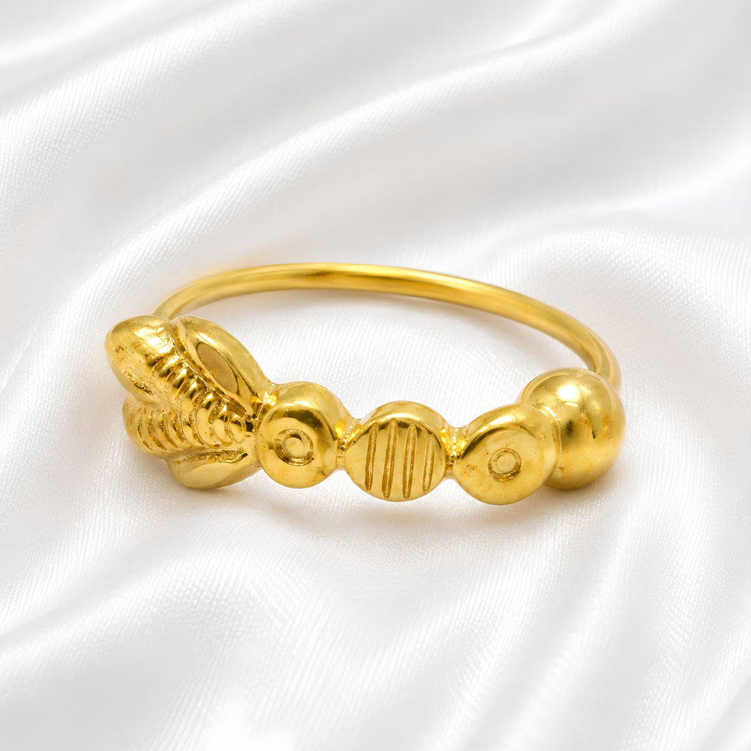 Vertical 18K Real Gold Classic Elegance Nose Ring
