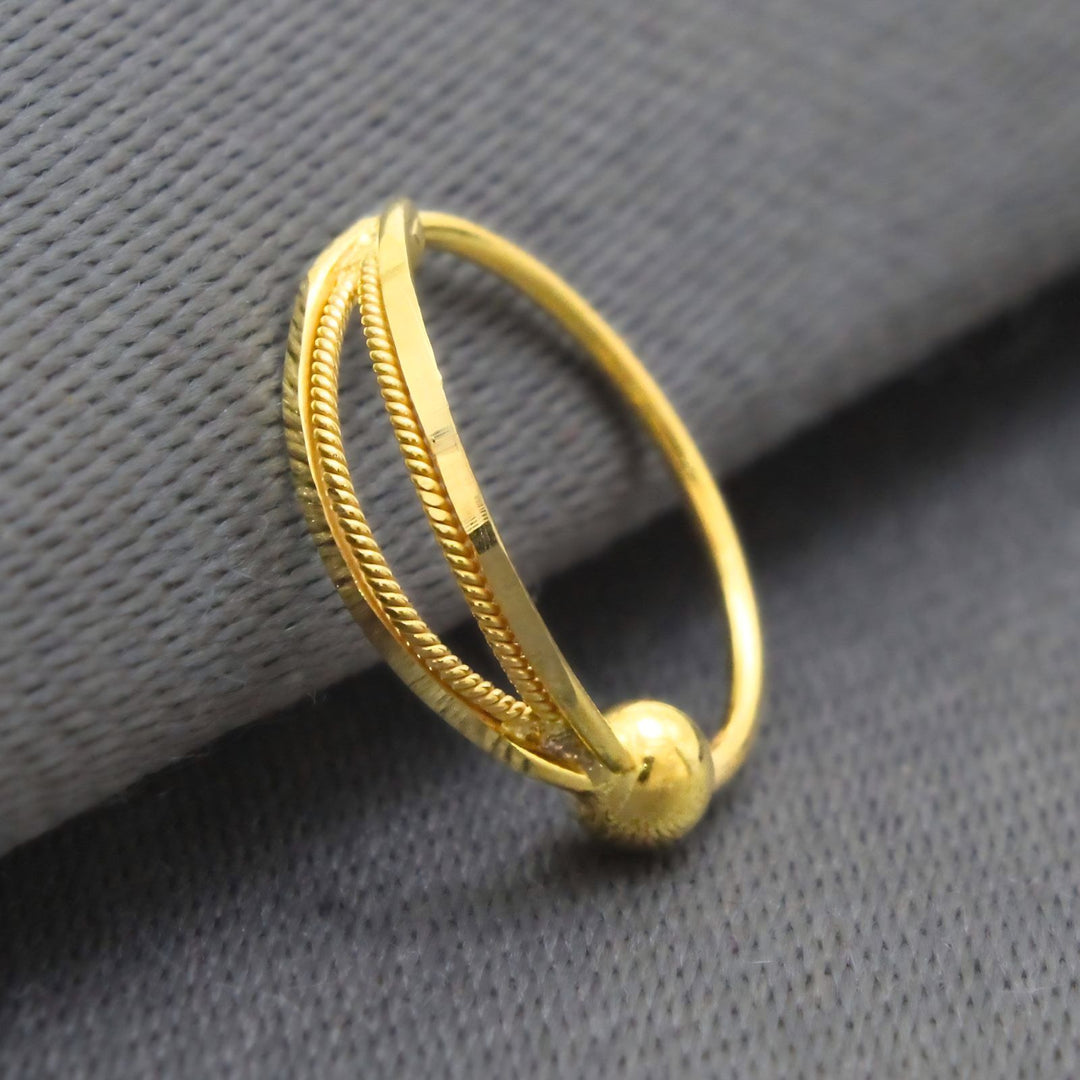 Elegant Petite Garland Gold Nose Ring – Dainty 18K Gold Nose Ring for Women